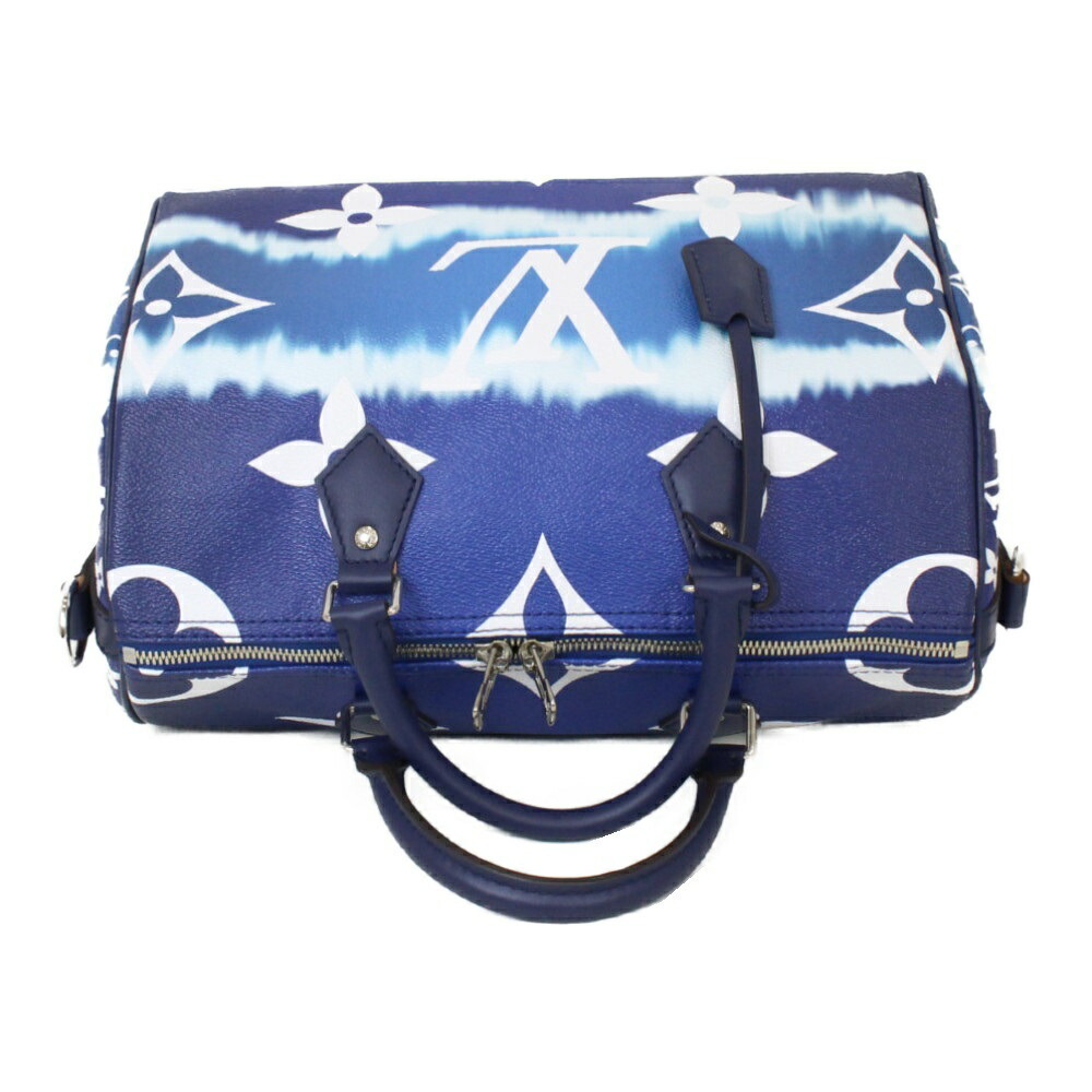Louis Vuitton Speedy Bandouliere 30 Boston Bag Blue - Picture 6 of 16